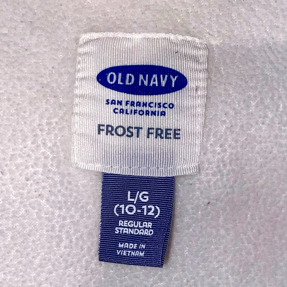 Old Navy Girls Cream Puffer Coat Size Large (10-12)